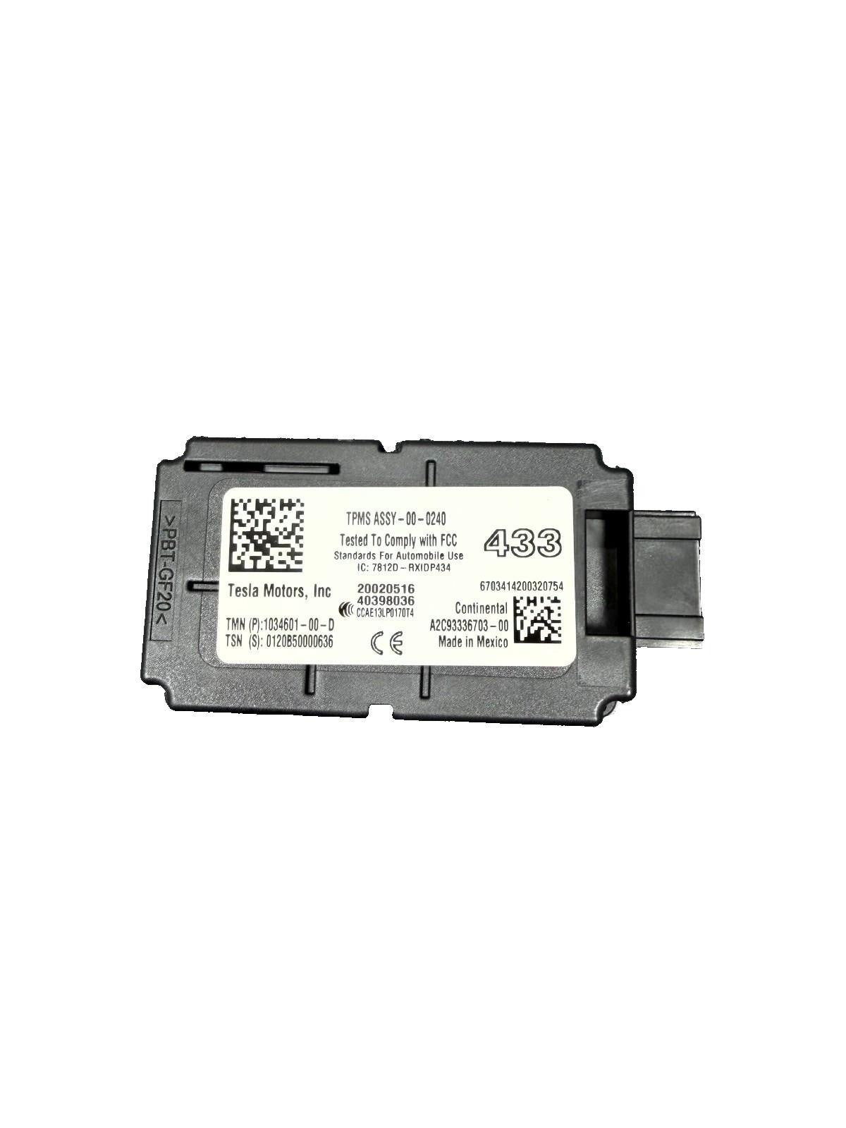 2016-2020 Tesla Model X Tire Pressure Control Module TPMS OEM, 1034601-00-D