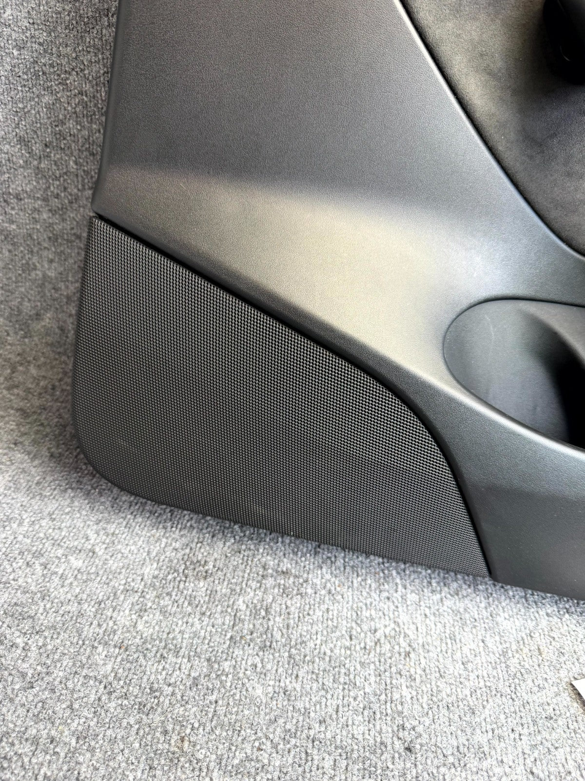 2017-2023 TESLA MODEL 3 FRONT RIGHT SIDE DOOR TRIM PANEL BLACK OEM, 1593863-00-A