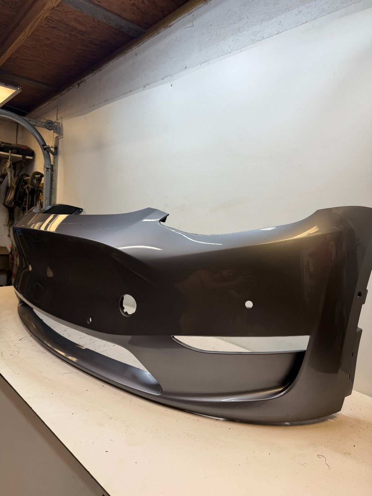 2020-2025 TESLA MODEL Y FRONT BUMPER COVER PANEL OEM 1493745-00-A