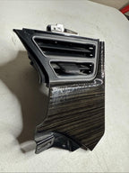 ♦️12-16 TESLA MODEL S DASH LEFT AIR VENT GRILL TRIM OBECHE GLOSS OEM,100451806F1