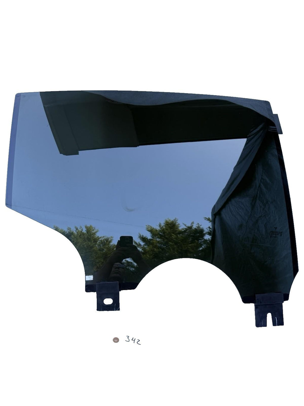♦️2016-2020 TESLA MODEL X REAR RIGHT SIDE DOOR WINDOW GLASS ASSY OEM, 43R-004553