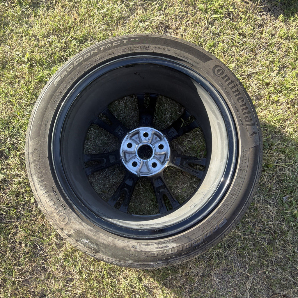 Tesla Model Y 2024 2025 19" Grey Gemini Rim Wheel Continental Tire W/OEM TPMS