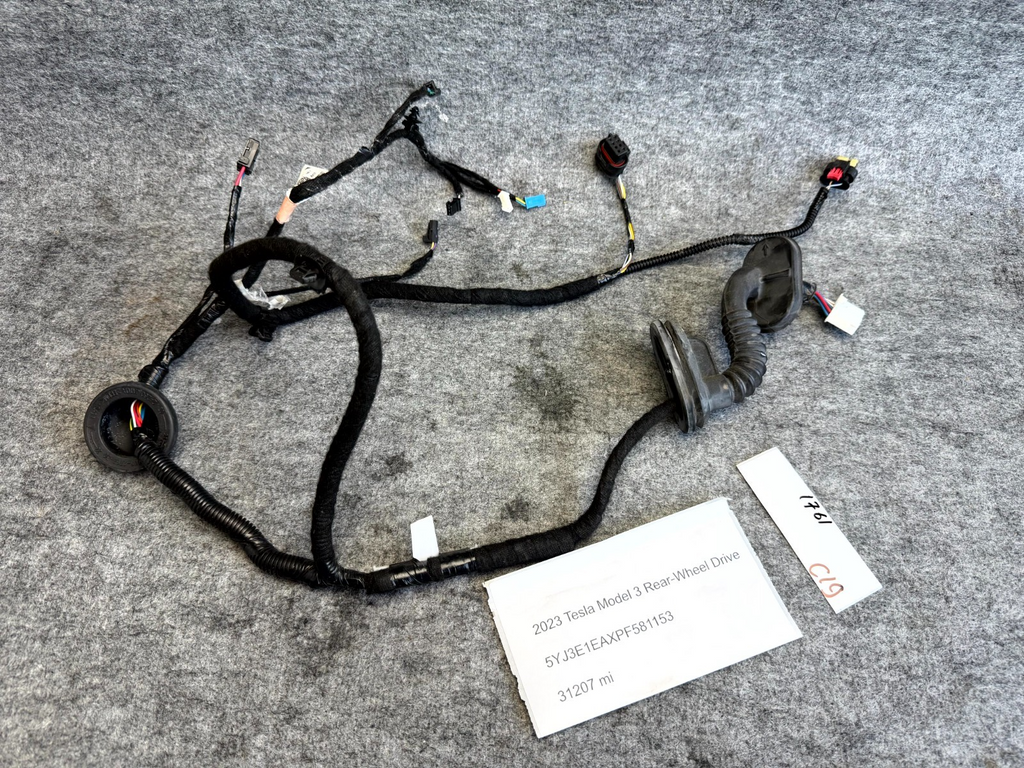 ♦️2017-2023 TESLA MODEL 3 REAR RIGHT SIDE DOOR WIRING HARNESS OEM, 2067966-00-B