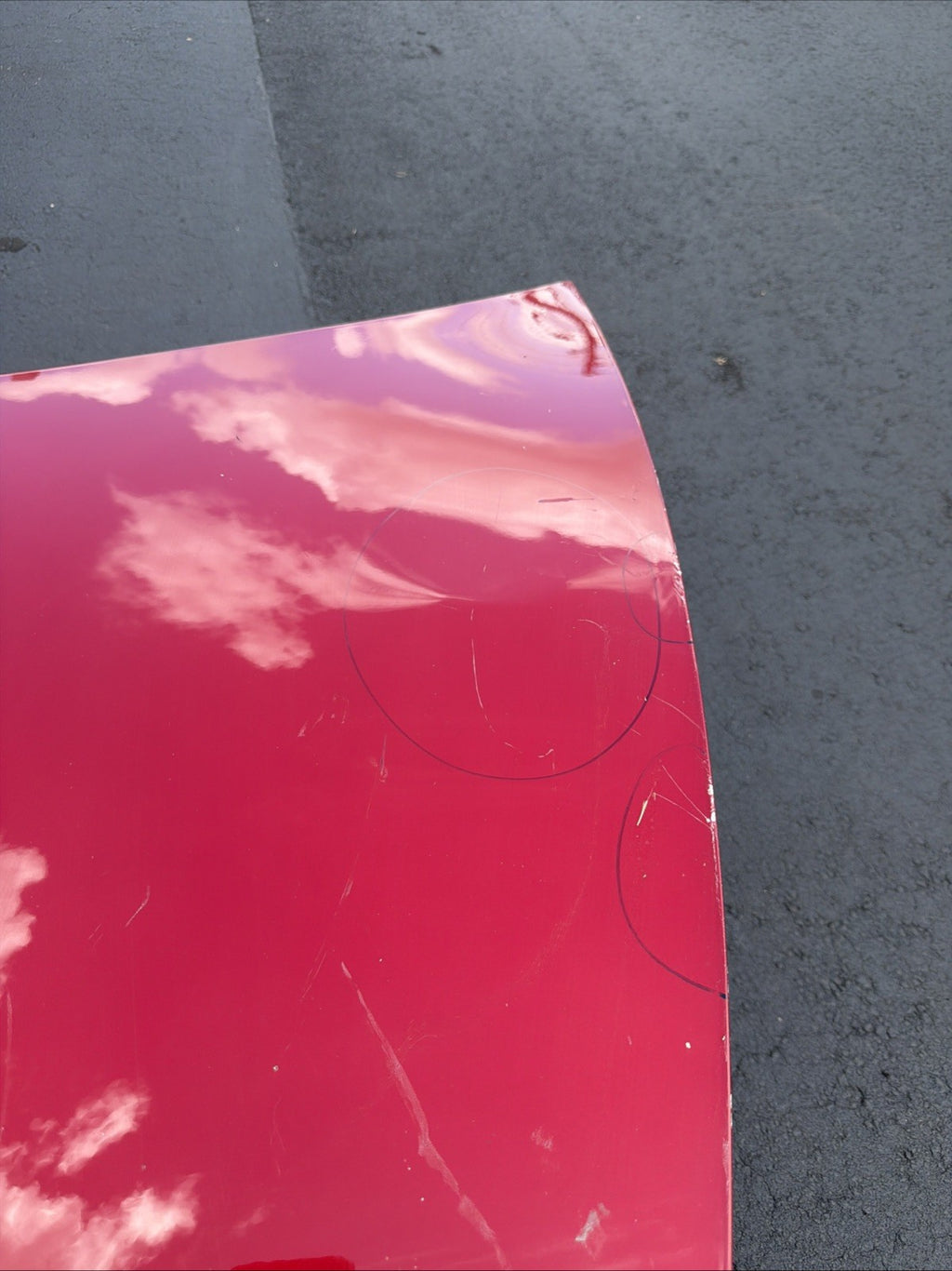 2017-2023 Tesla Model 3 M3 Front Hood Bonnet Shell Panel Cover Assy Red PPMR
