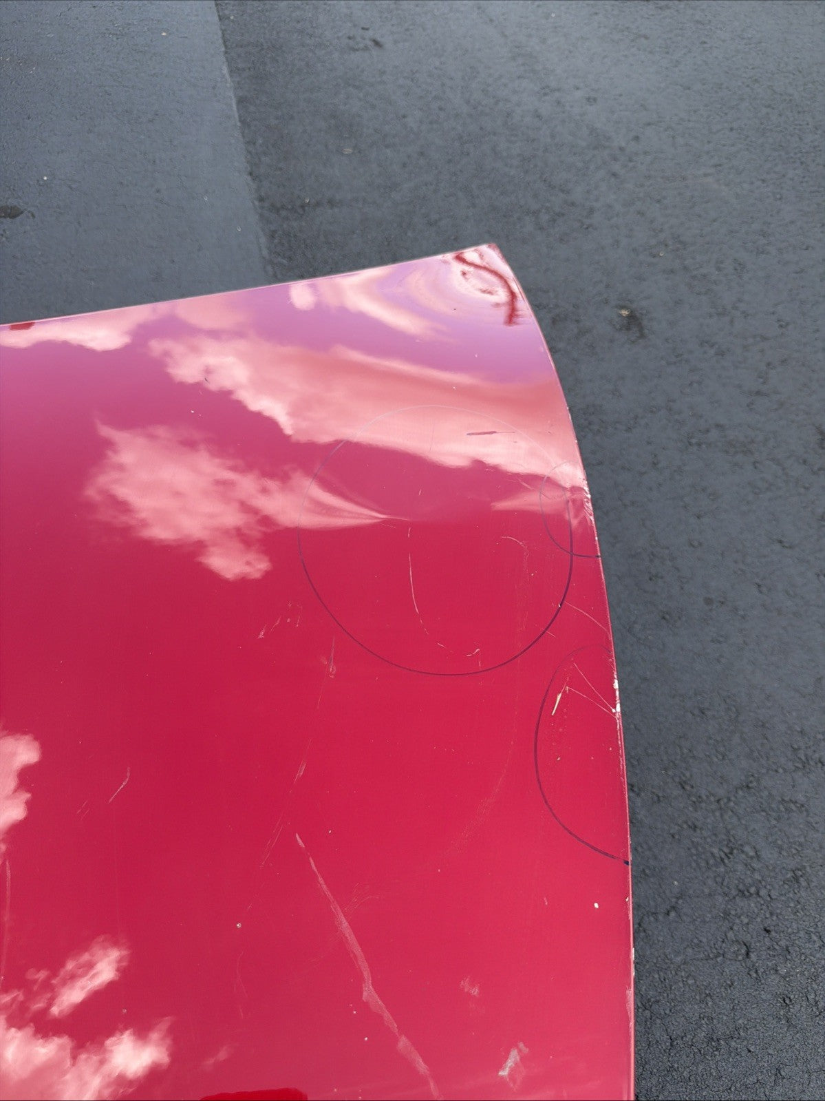 2017-2023 Tesla Model 3 M3 Front Hood Bonnet Shell Panel Cover Assy Red PPMR