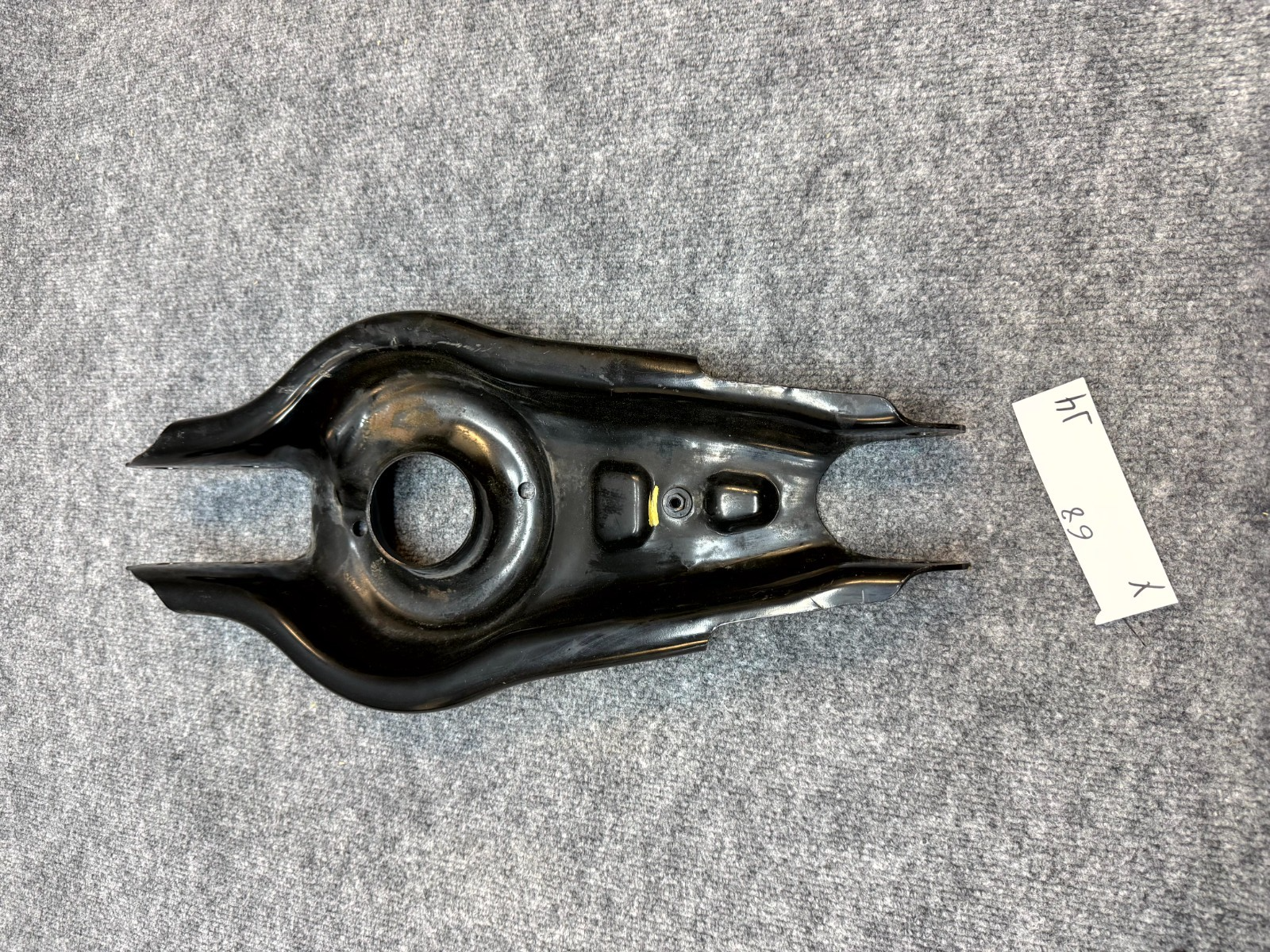 2020-2024 TESLA MODEL Y REAR LEFT LOWER CONTROL ARM SPRING PERCH OEM, 1044451-00