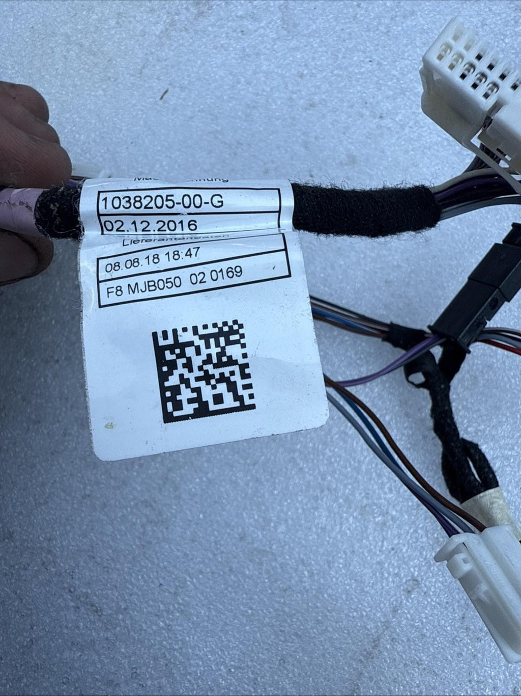 ♦️2016-2020 TESLA MODEL X REAR LEFT FALCON DOOR WIRING HARNESS OEM, 1038205-00-G