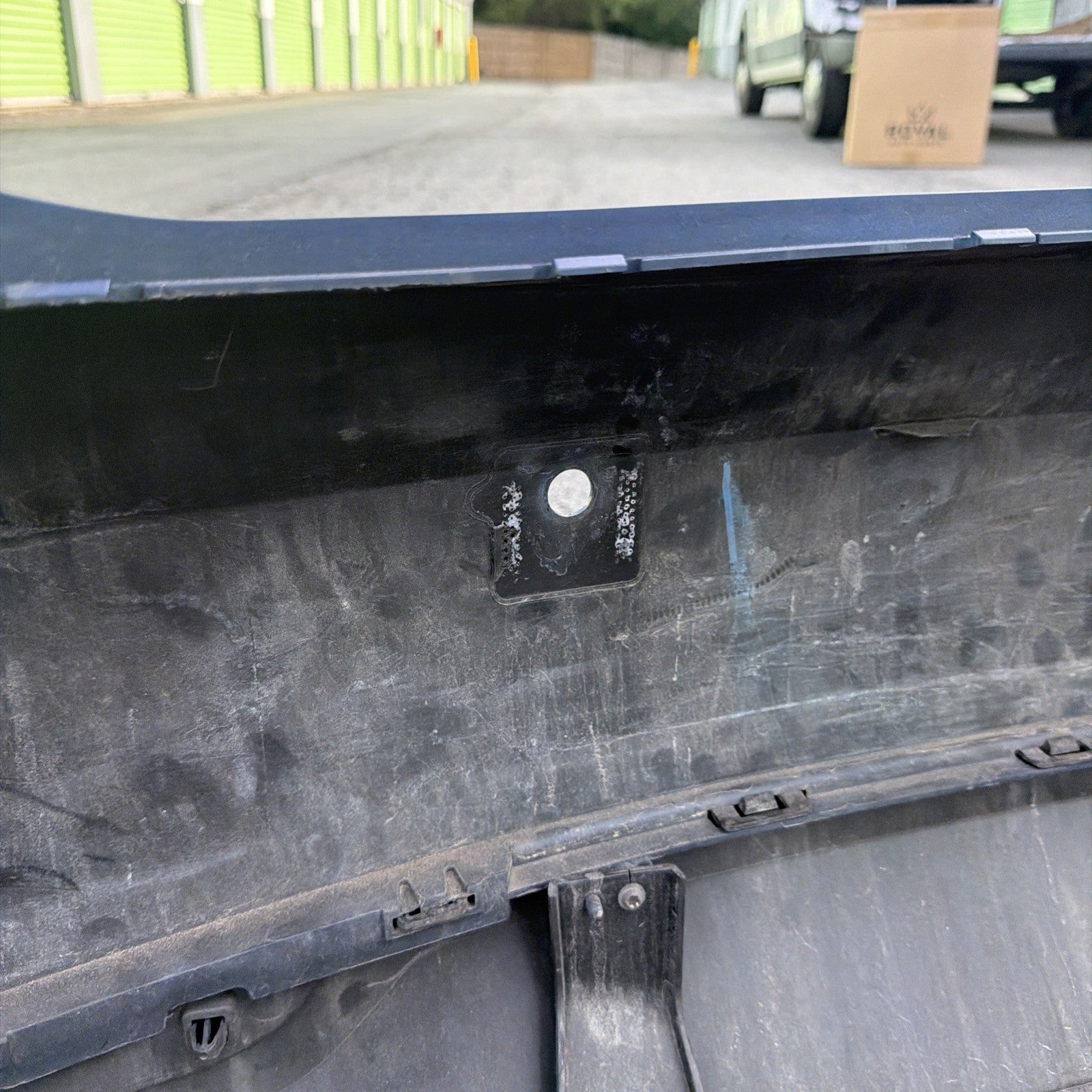 2016-2020 Tesla Model S Rear Bumper Cover w/ Park Sensor Holes Assy Blue PPSB