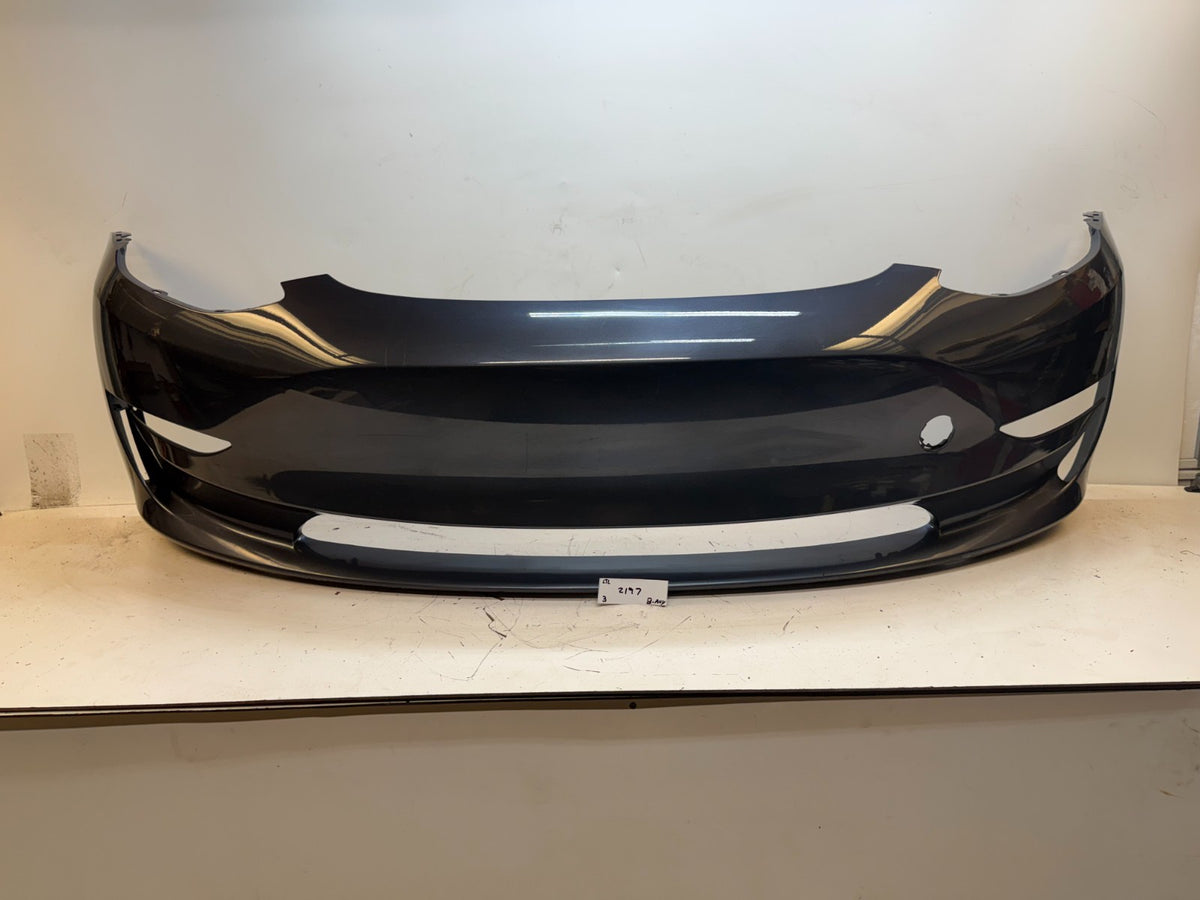2017-2023 Tesla Model 3 Front Bumper Cover Panel w/o Park Sensor Hole Assembly