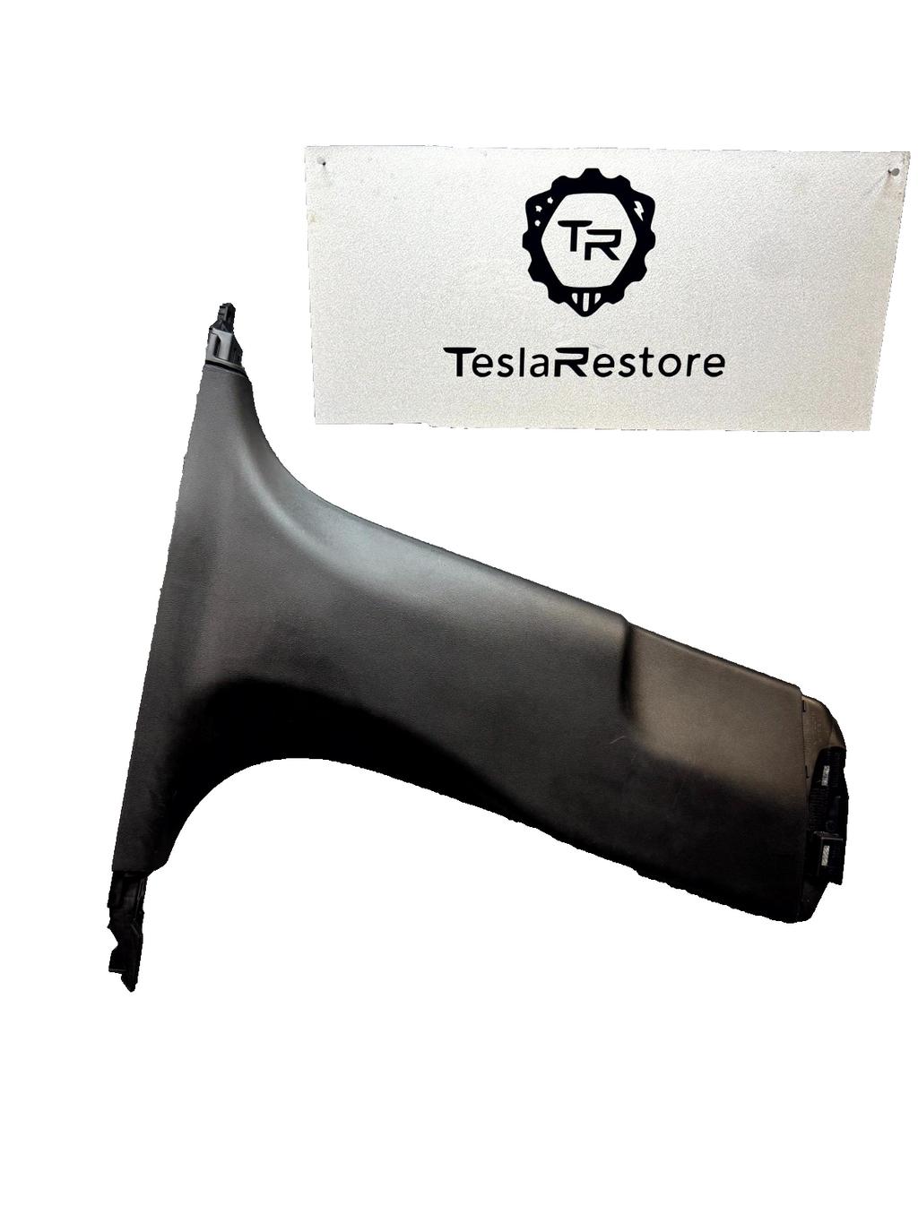 20-24 TESLA MODEL Y RIGHT SIDE B-PILLAR LOWER COVER TRIM PANEL OEM, 1494624-00-F