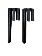 2012-2020 TESLA MODEL S FRONT LEFT OR RIGHT SIDE SEAT TRACK RAIL TRIM COVER SET