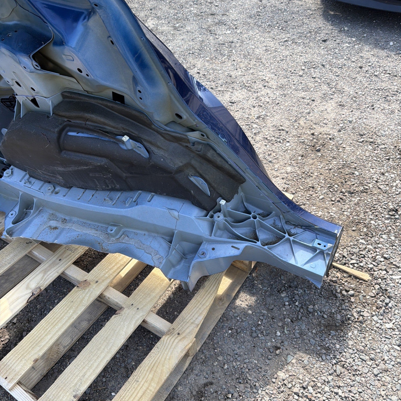2020-2024 Tesla Model Y Rear Left Quarter Panel Structural Cutout LH BLUE