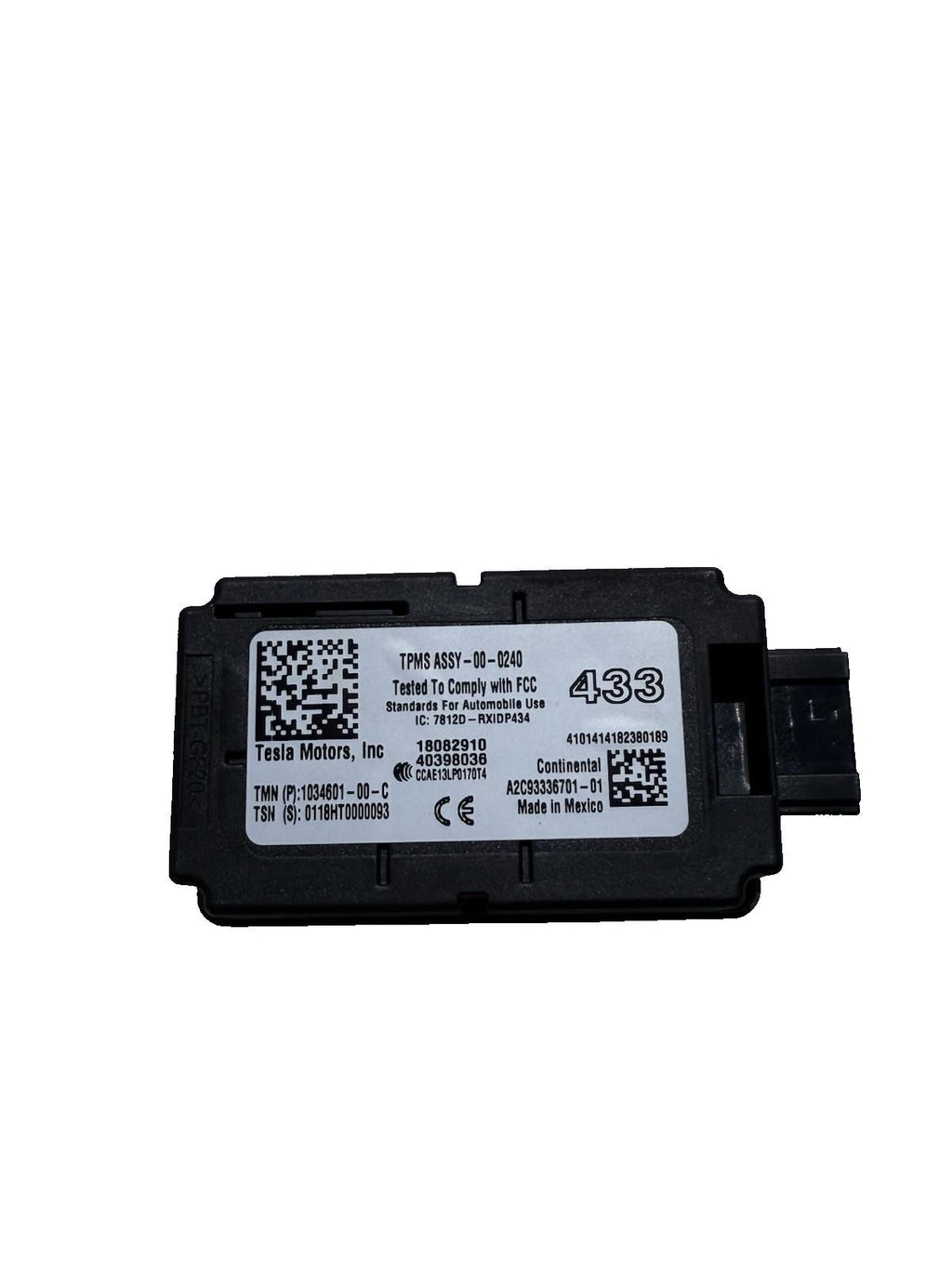 ♦️2012-2020 TESLA MODEL S X TIRE PRESSURE CONTROL MODULE UNIT OEM, 1034601-00-C