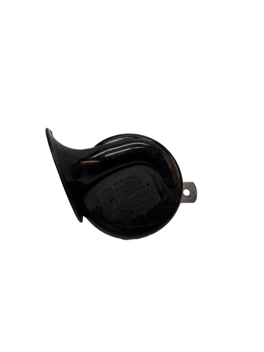 12-20 Tesla Model S Seger High Pitch Tone Horn 12V 510 Hertz w/ Bracket 0020046