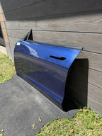 2018 - 2023 TESLA MODEL 3 FRONT LEFT DRIVER SIDE DOOR SHELL BLUE OEM