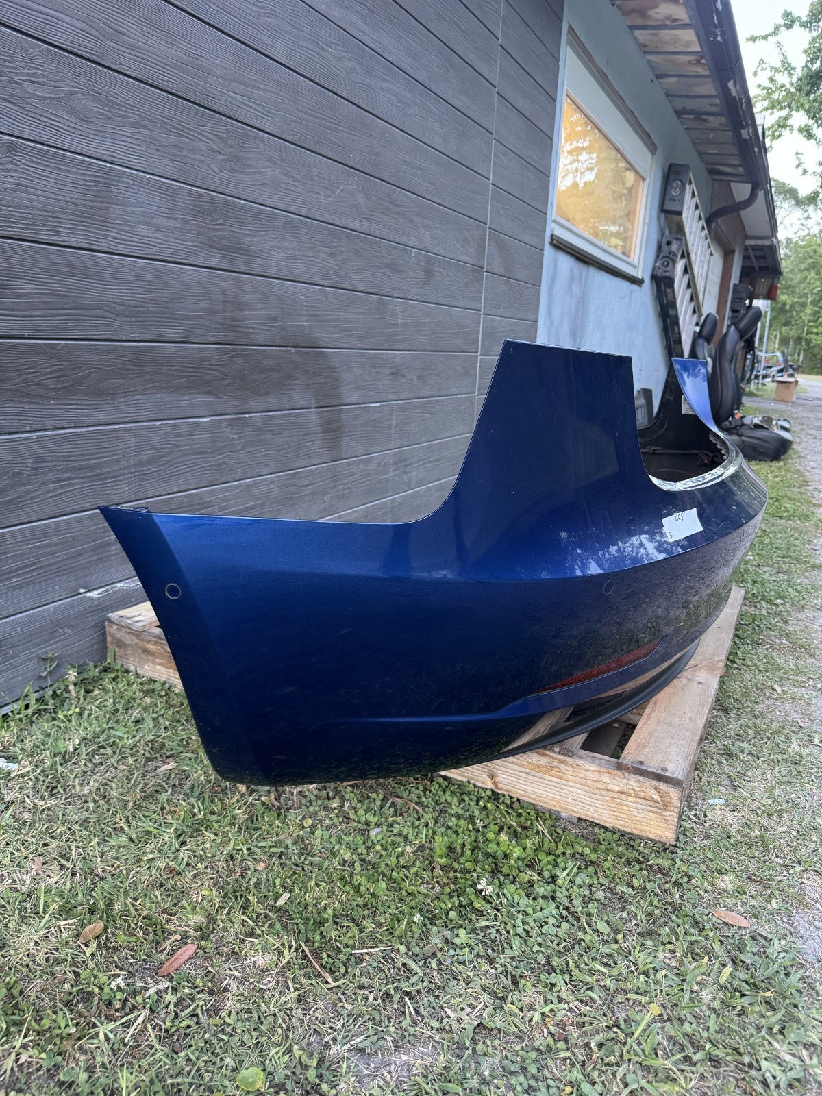 2017 - 2024 TESLA MODEL 3 Y REAR BUMPER COVER BLUE ASSEMBLY OEM