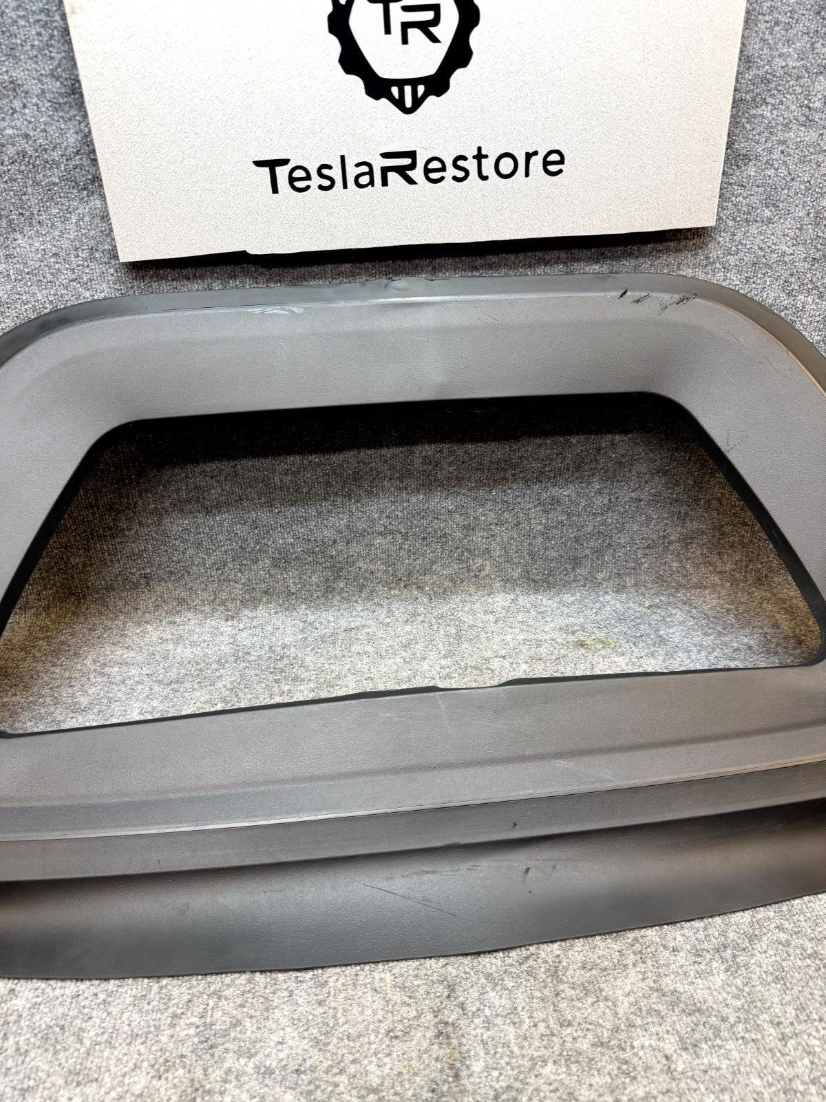 2020-2024 TESLA MODEL Y FRONT TRUNK FRUNK BAFFLE COWL TRIM COVER OEM, 149408800C