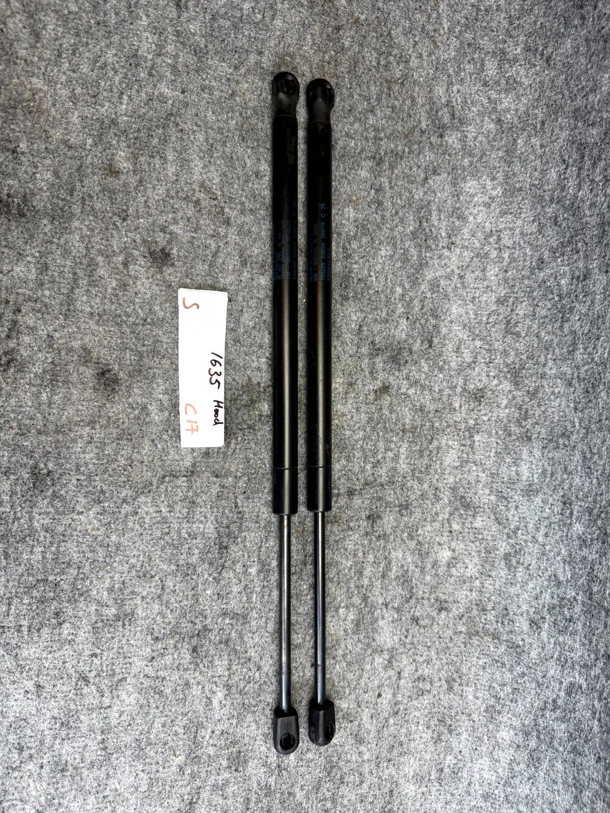 ♦️12-20 TESLA MODEL S FRONT LEFT/RIGHT BONNET HOOD LIFT GAS STRUT OEM 106263400A