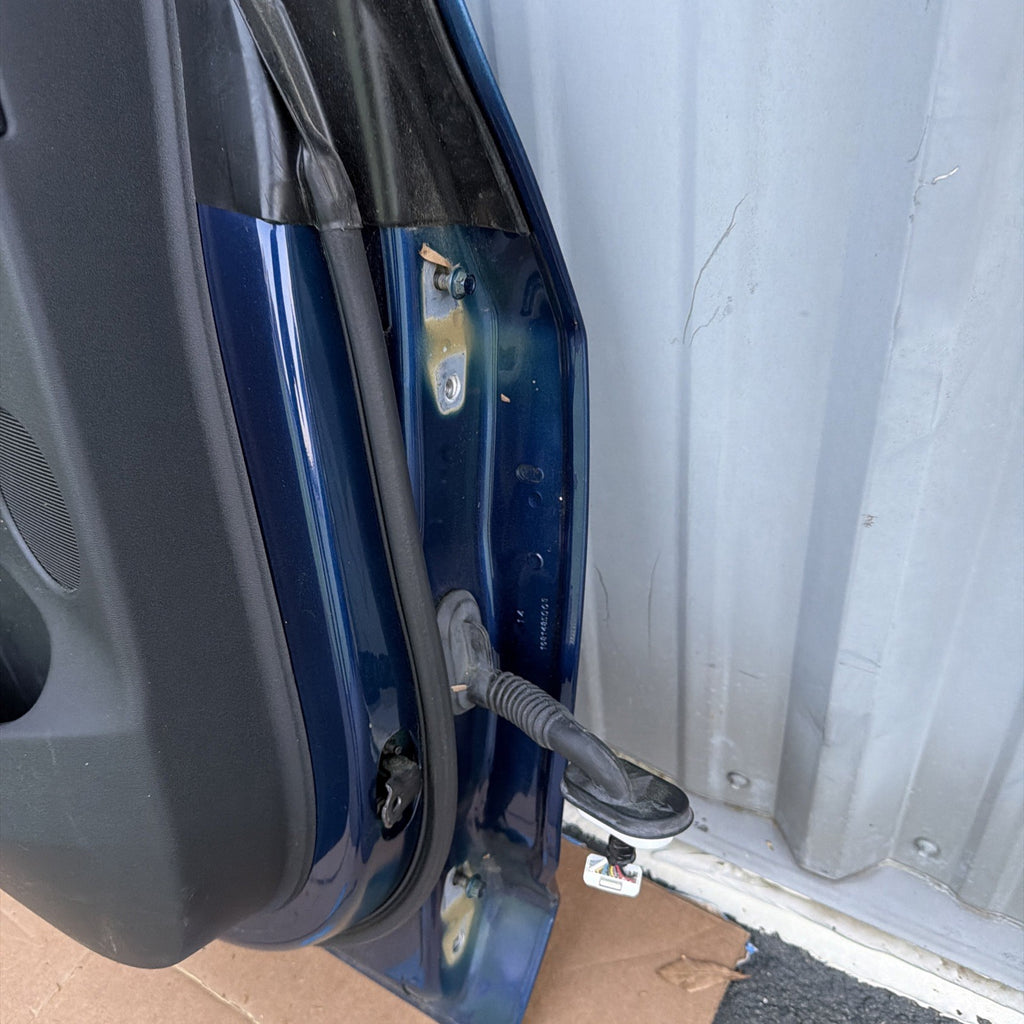 21-23 OEM Tesla Model 3 Rear Left Driver Side Door Shell Panel COMPLETE BLUE
