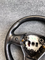 2017-2023 TESLA MODEL 3/Y HEATED LEATHER STEERING WHEEL BLACK OEM, 1490214-00-B