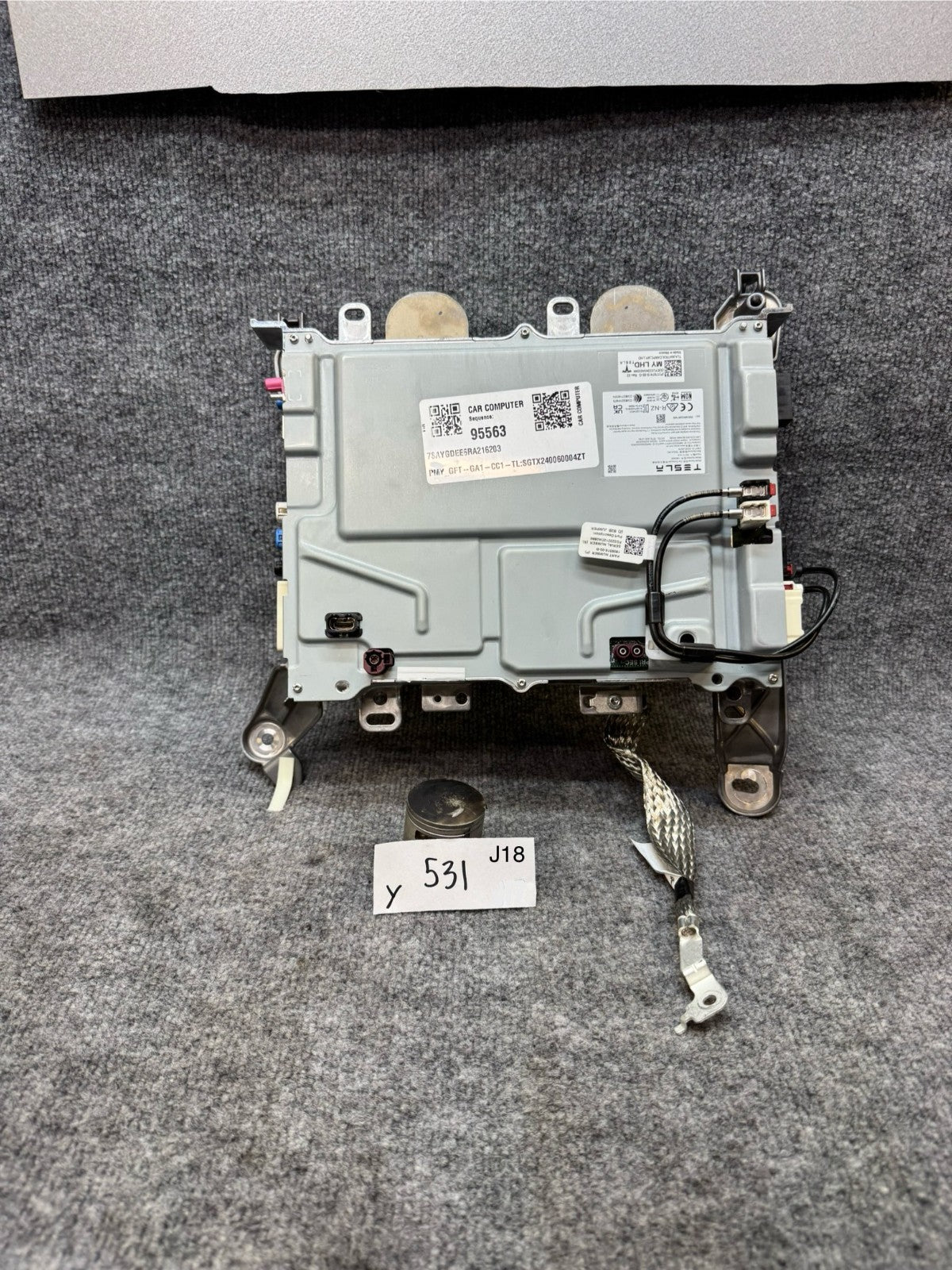 2020 - 2024 TESLA MODEL Y MEDIA COMPUTER CONTROLLER MODULE UNIT OEM, 178741900G