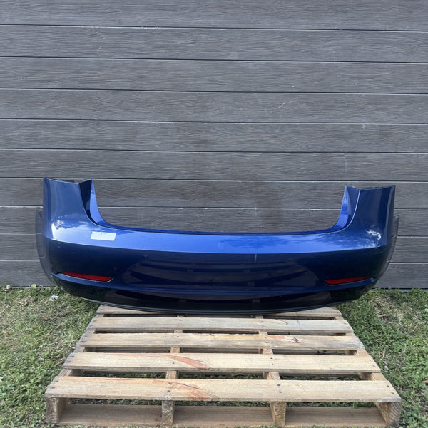 2017 - 2024 TESLA MODEL 3 Y REAR BUMPER COVER BLUE ASSEMBLY OEM