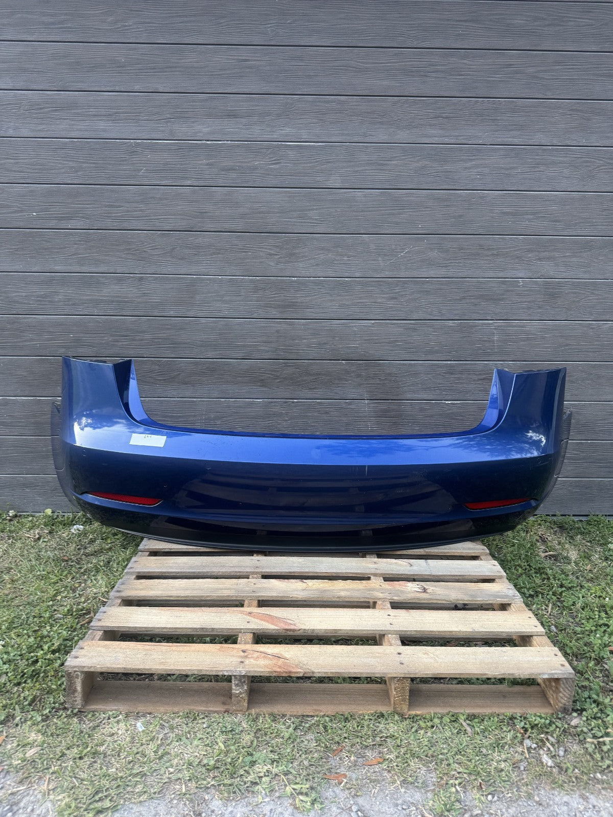 2017 - 2024 TESLA MODEL 3 Y REAR BUMPER COVER BLUE ASSEMBLY OEM