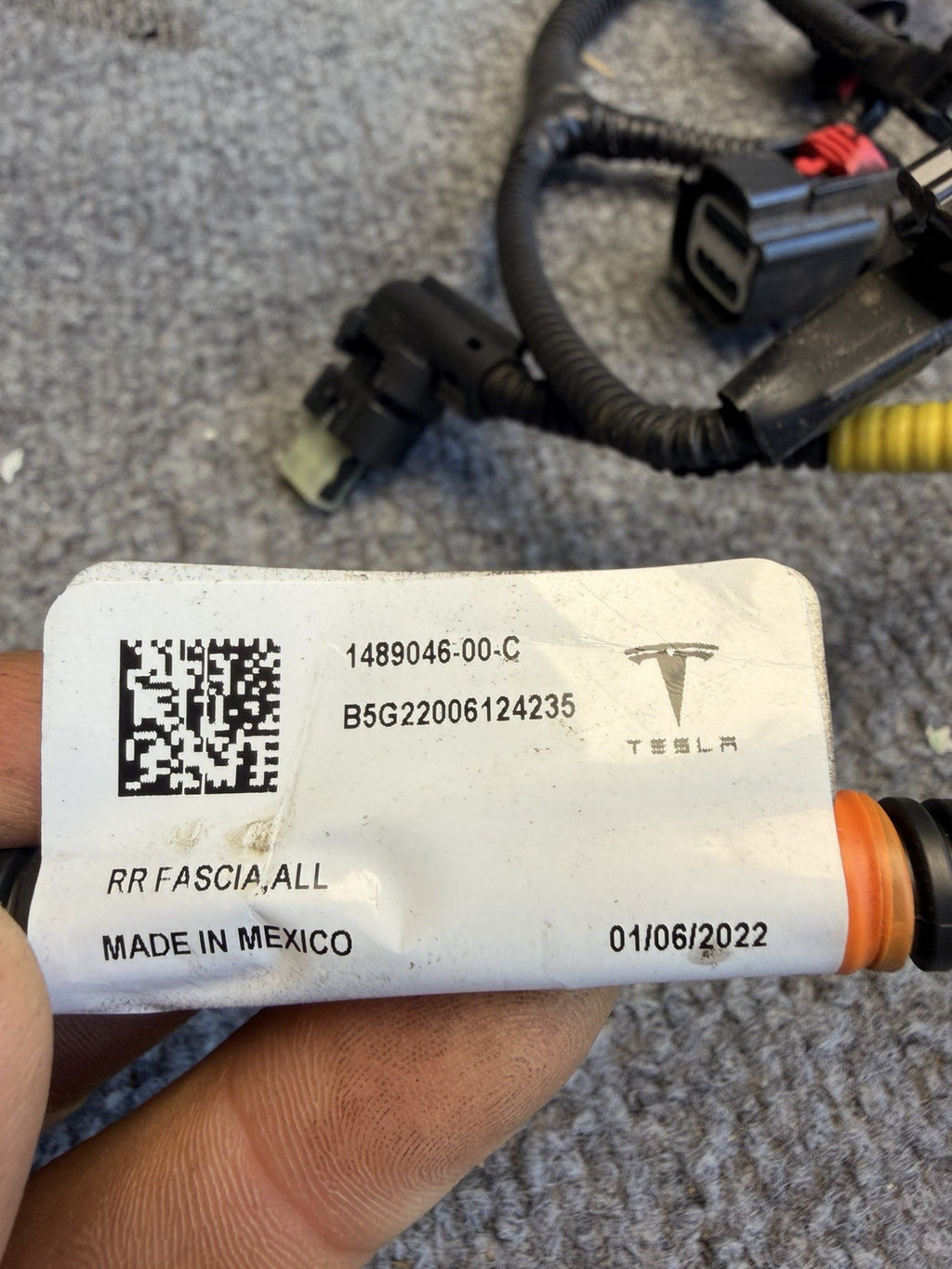 2020-2023 TESLA MODEL Y REAR BUMPER PARKING SENSOR WIRE WIRING HARNESS OEM