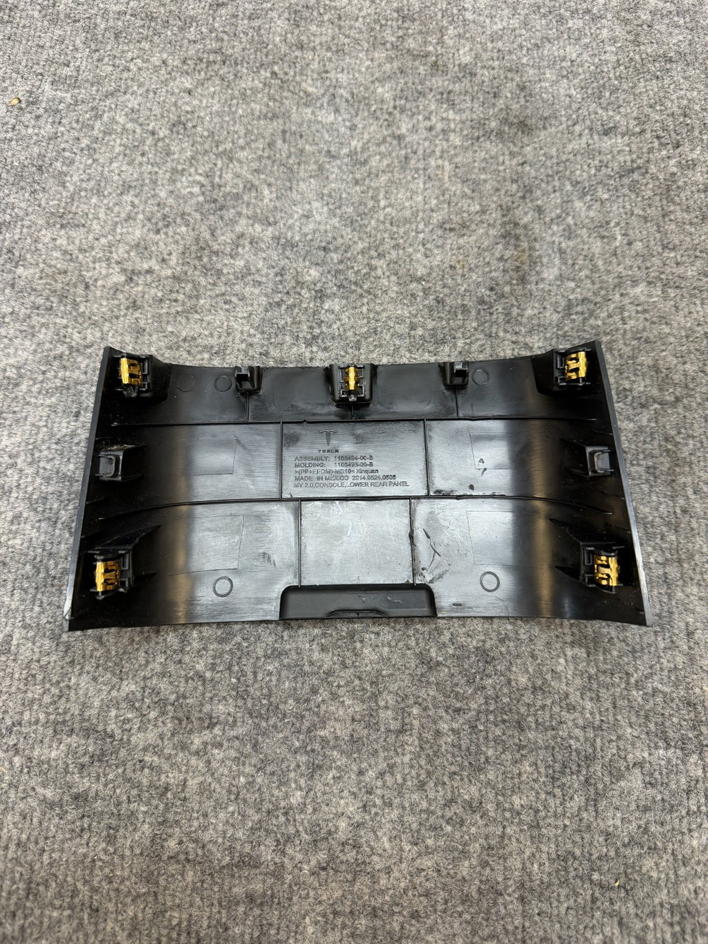 2017-2024 TESLA MODEL Y CENTER CONSOLE REAR BACK END TRIM COVER OEM, 110849500B