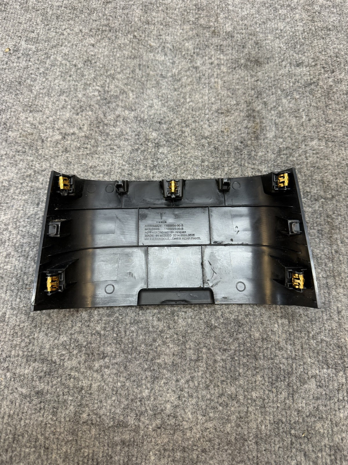 2017-2024 TESLA MODEL Y CENTER CONSOLE REAR BACK END TRIM COVER OEM, 110849500B