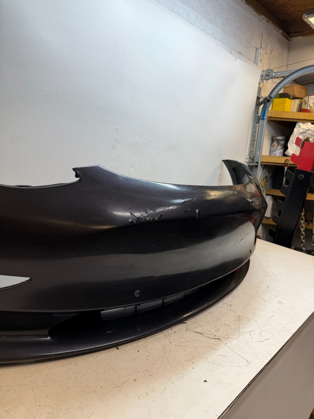 2017-2023 Tesla Model 3 Front Bumper Cover Panel w/o Park Sensor Hole Assembly