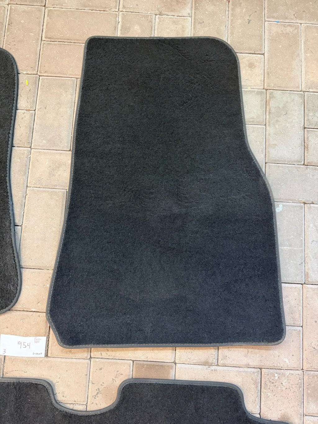 2017-2023 Tesla Model 3 All Weather Floor Mat Set of 3 Black carpet