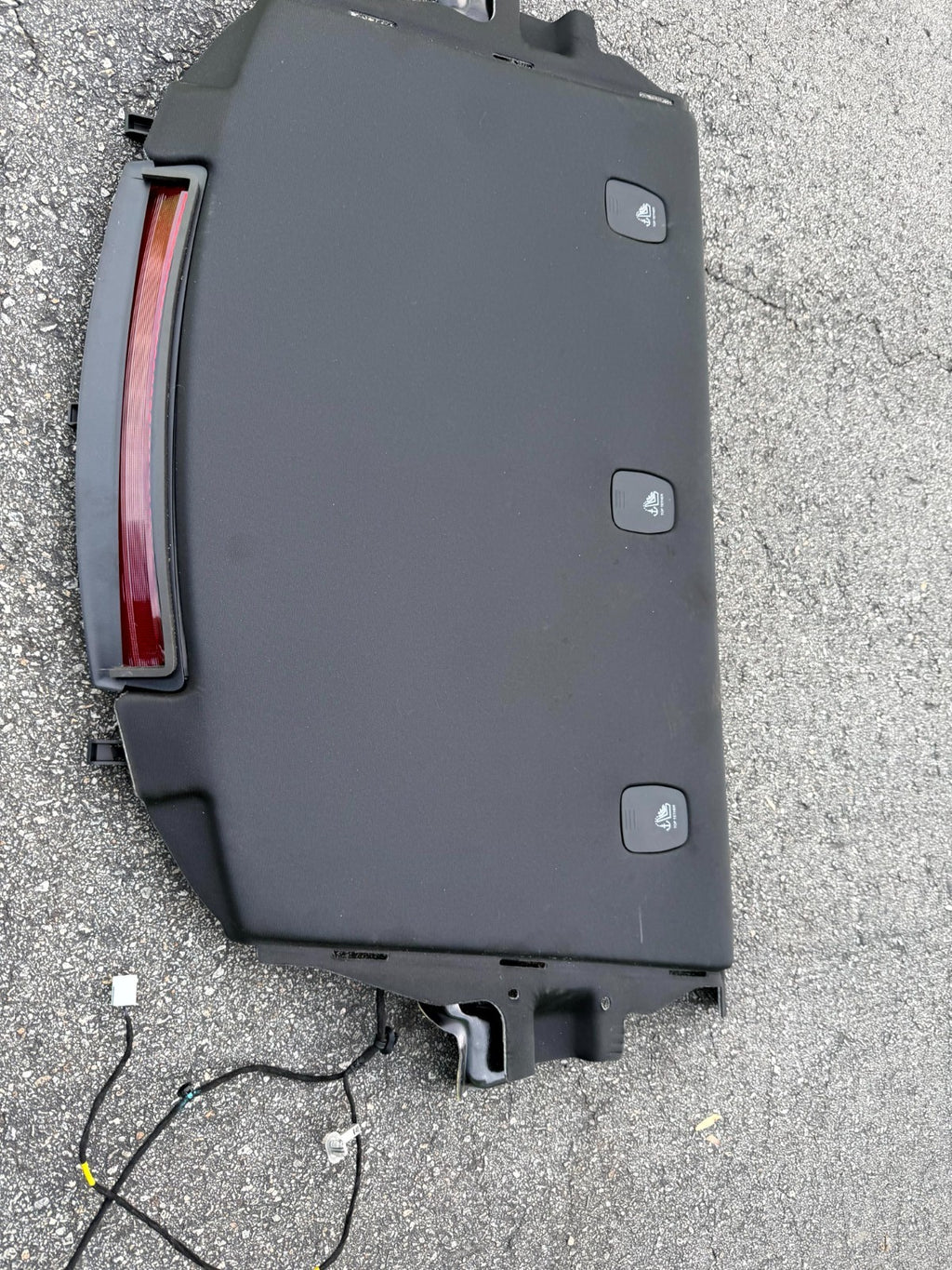 ♦️17-23 TESLA MODEL 3 REAR DECK SHELF PACKAGE TRAY TRIM COVER OEM, 1128021-00-J
