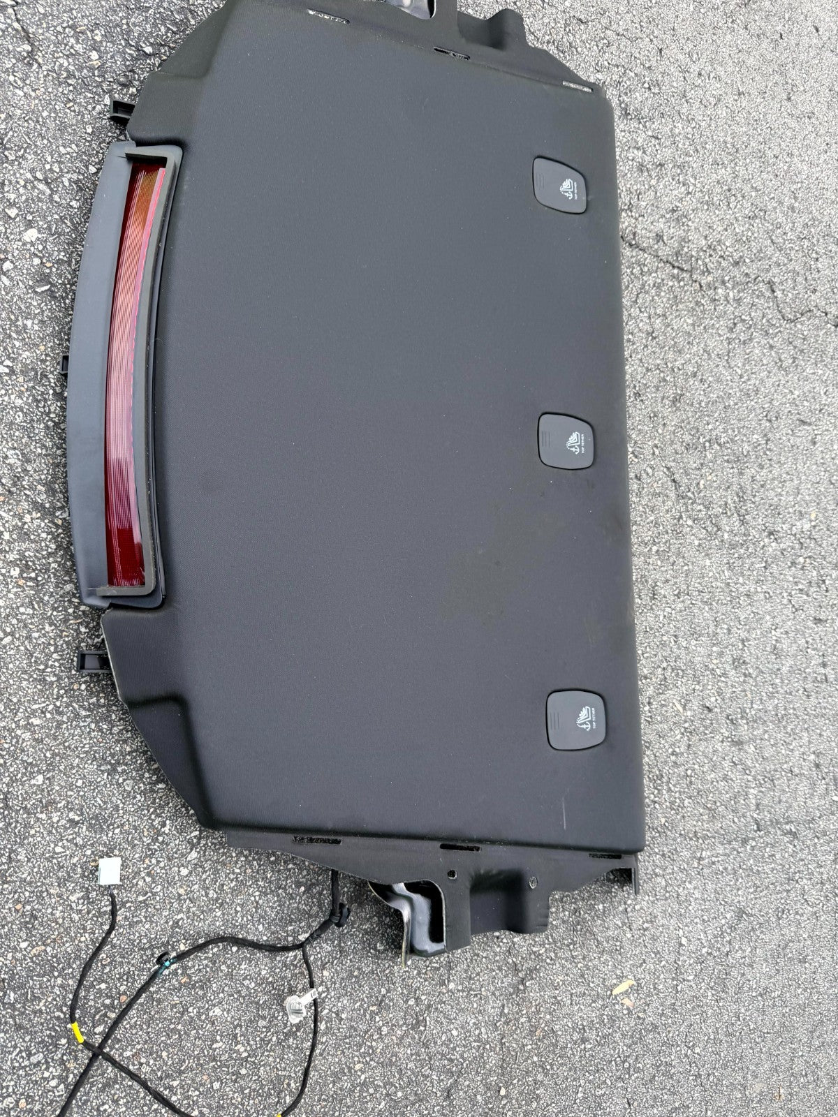 ♦️17-23 TESLA MODEL 3 REAR DECK SHELF PACKAGE TRAY TRIM COVER OEM, 1128021-00-J
