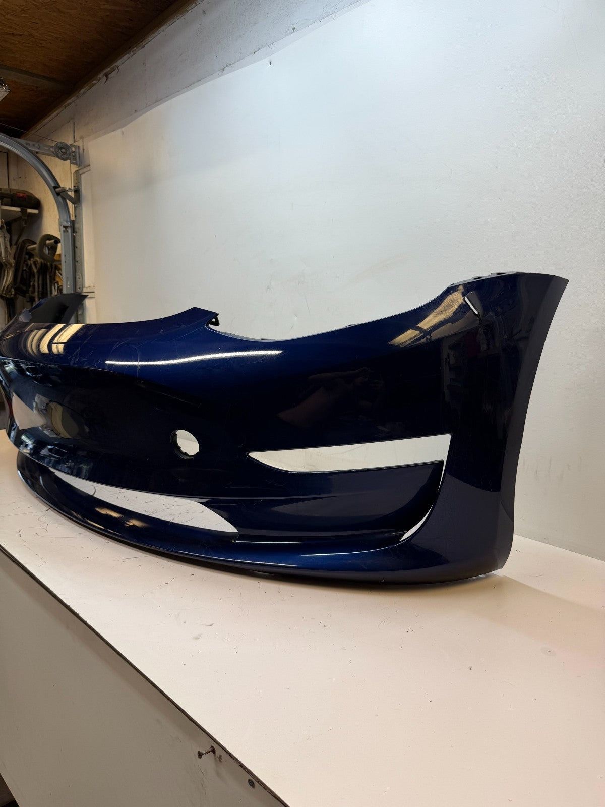 2017-2023 Tesla Model 3 Front Bumper Cover Panel w/ Park Sensor Hole