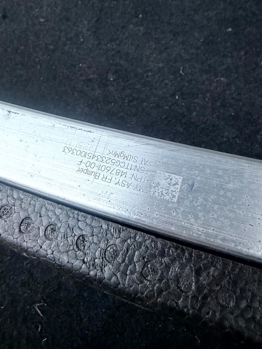 2020 - 2024 TESLA MODEL Y FRONT BUMPER REINFORCEMENT IMPACT BAR OEM, 148760100F