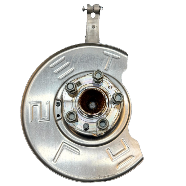 2020-2024 TESLA MODEL Y FRONT LEFT SPINDLE KNUCKLE HUB & SHIELD OEM,1188311-00-F