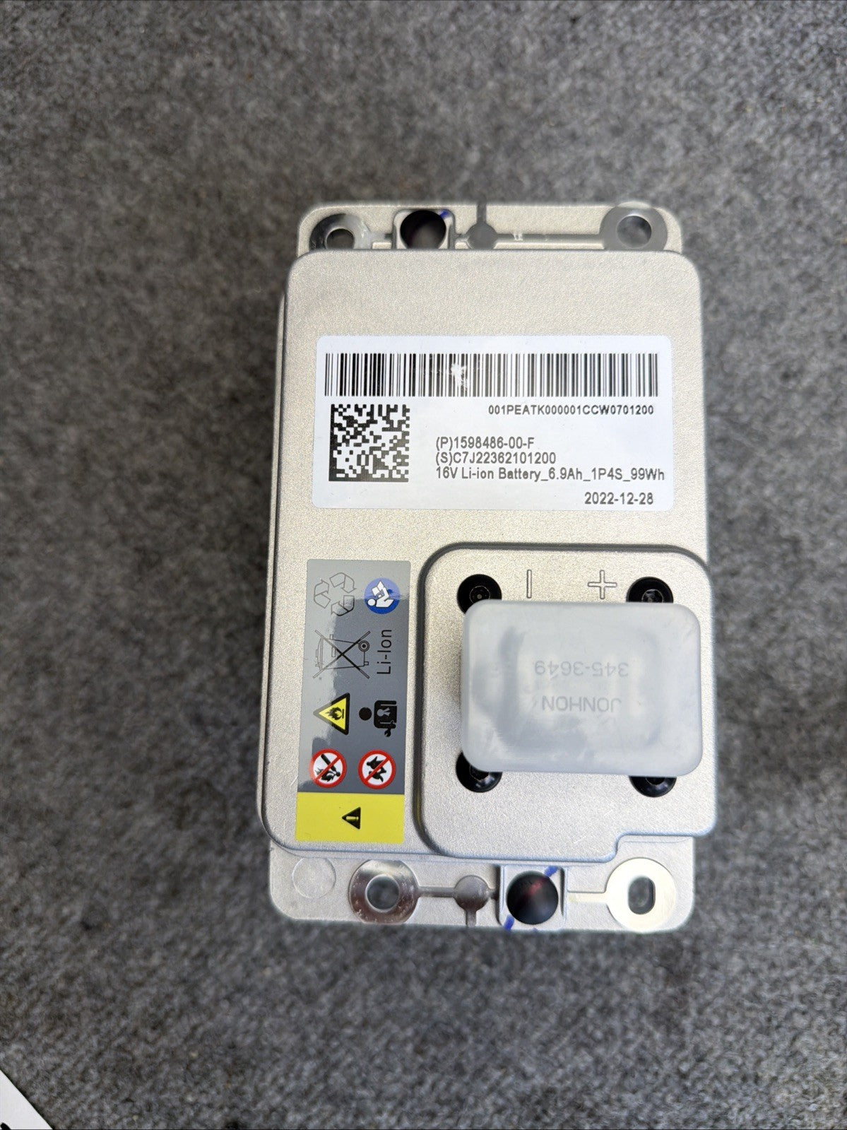 NEW OEM Tesla Model 3/Y/S/X 16V Li-Ion Battery 1598486-00-F