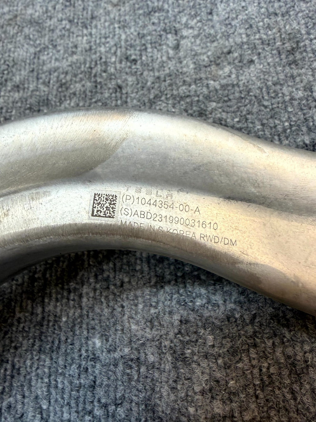2017 - 2024 TESLA MODEL 3 Y FRONT LEFT SIDE LOWER CONTROL ARM OEM, 1044354-00-A