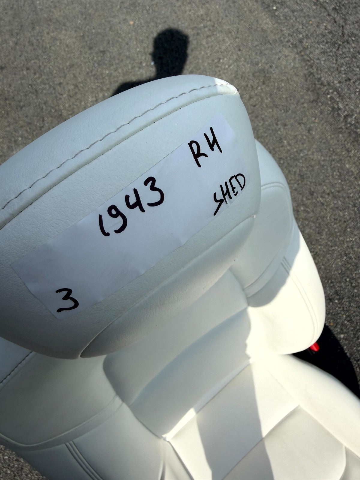 2017 - 2023 TESLA MODEL 3 FRONT RIGHT PASSENGER SIDE FULL SEAT W/ HEADREST OEM