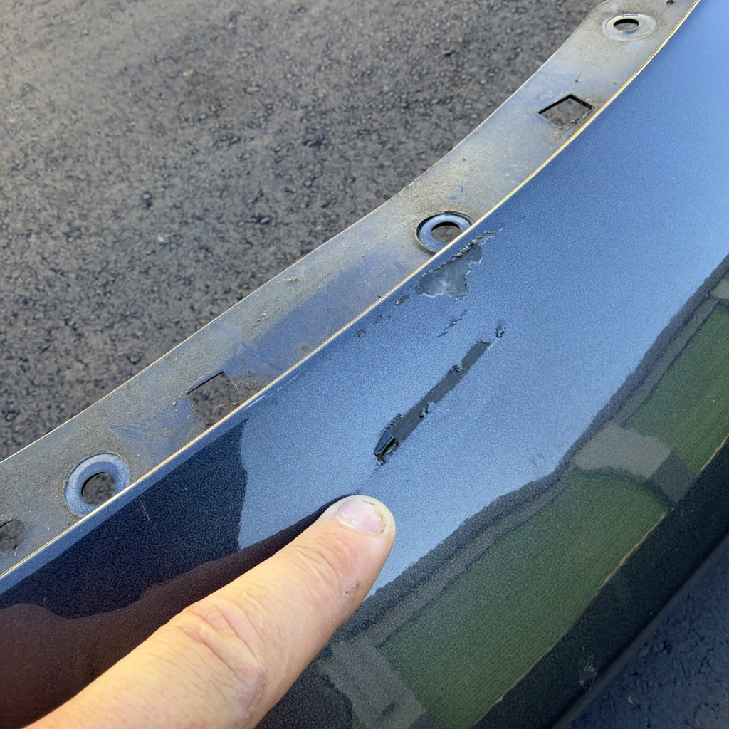 2022 2023 Tesla Model 3 oem Front Bumper Cover No Sensor Hole w/ Tow Cap Gray