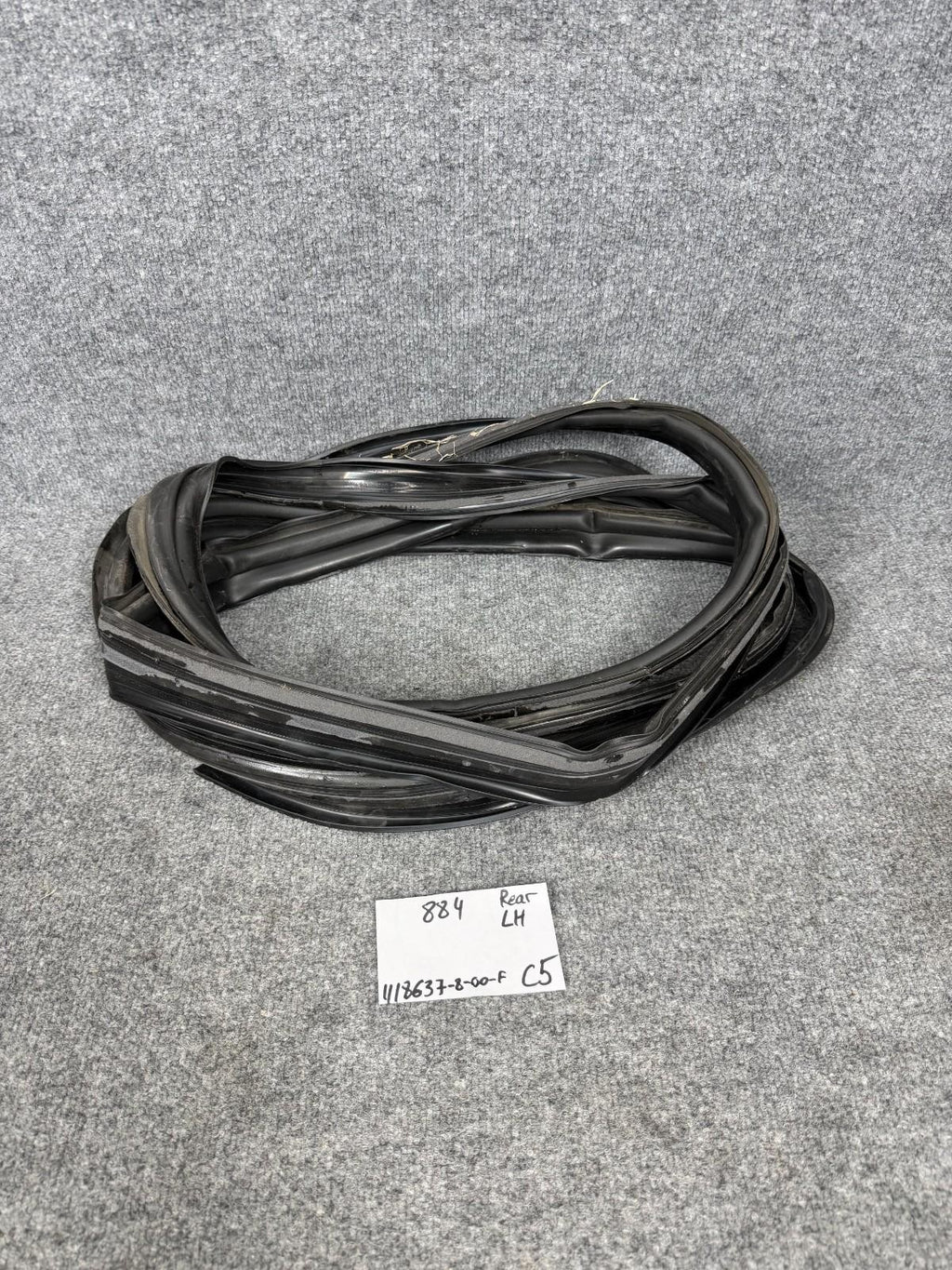 16-24 Tesla Model X Rear Left Driver Side Door Body Weatherstrip Rubber Seal OEM