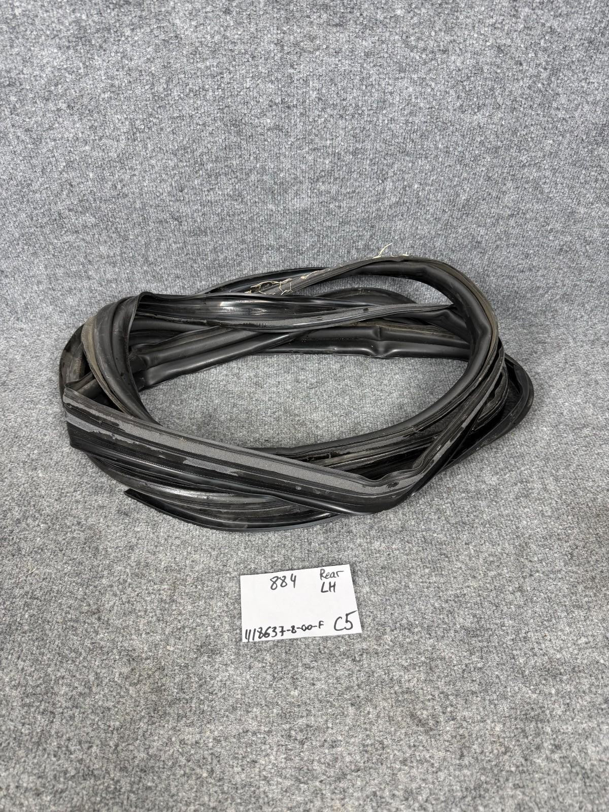 16-24 Tesla Model X Rear Left Driver Side Door Body Weatherstrip Rubber Seal OEM