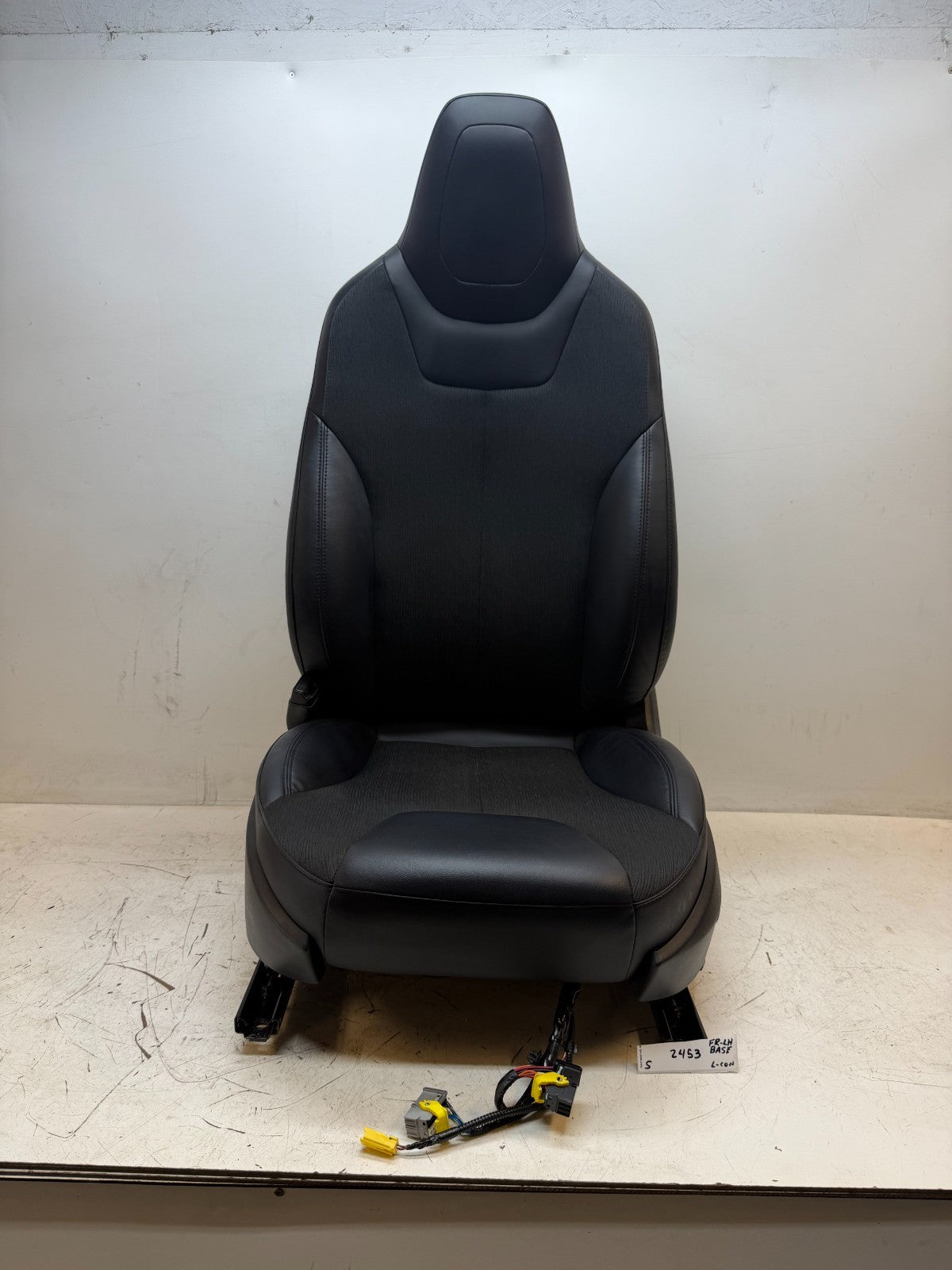 2016-2020 Tesla Model S Front Left Side Black Leather Seat OEM