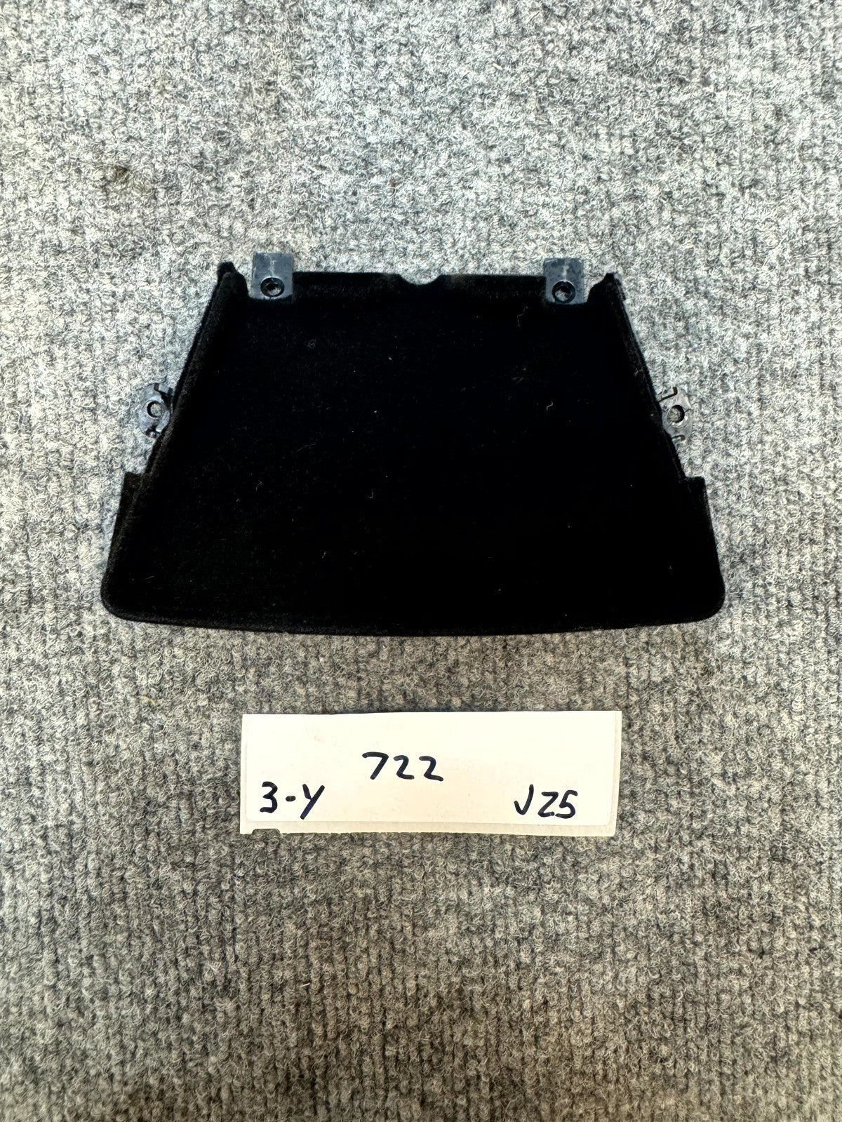 2017 – 2023 TESLA MODEL 3 TRIPLE CAMERA GLARE SHIELD COVER TRIM OEM, 108633300