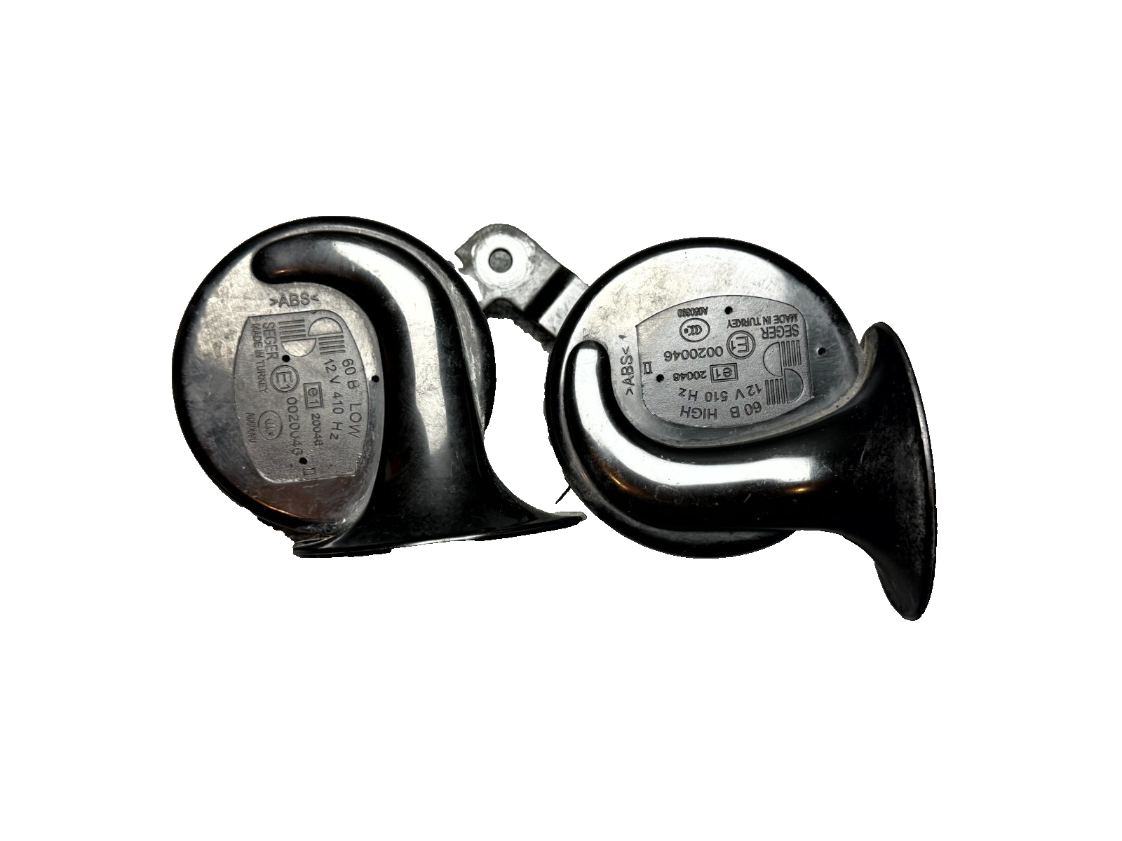 ♦️17–23 TESLA MODEL 3 LOW & HIGH PITCH NOTE TONE HORN SET OEM, P1486943-00-A