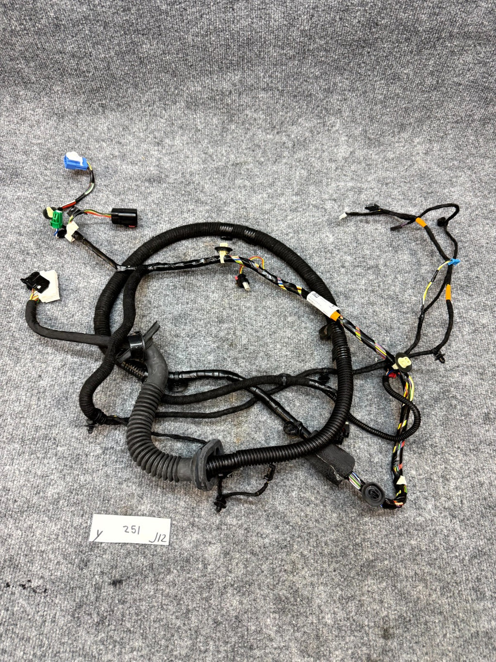 2020-2024 TESLA MODEL Y FRONT LEFT SIDE DOOR WIRING HARNESS OEM, 1489044-00-F