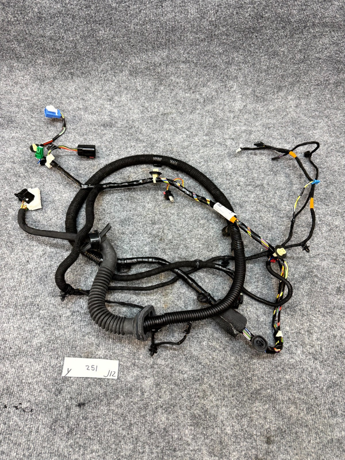 2020-2024 TESLA MODEL Y FRONT LEFT SIDE DOOR WIRING HARNESS OEM, 1489044-00-F