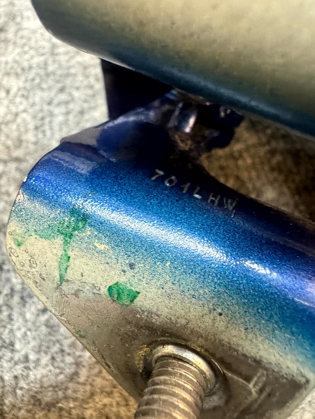 2017 - 2023 TESLA MODEL 3 REAR LEFT SIDE UPPER DOOR HINGE OEM, 1091332-00-G