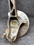 2020-2024 TESLA MODEL Y FRONT LEFT SPINDLE KNUCKLE HUB & SHIELD OEM,1188311-00-F